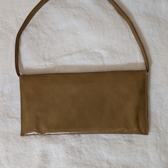 Calego Pleather Gold Tone Purse - Picture 2 of 5